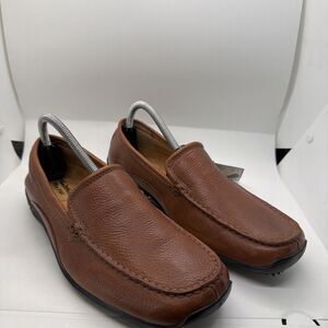 NWT Thom McAn Kendrick Brown Leather Loafer Ultra Flex Driving Shoes Men's 8 New